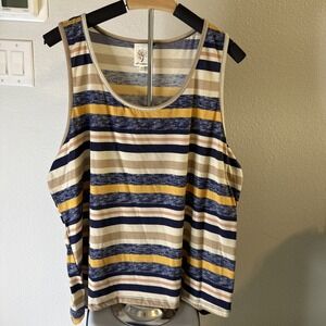 Self Esteem Woman's Sleeveless Top Striped Size 2XL